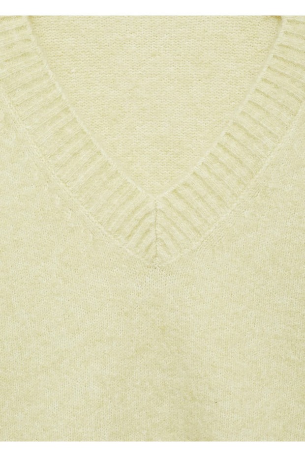 Strickpullover mit V-Ausschnitt - 5