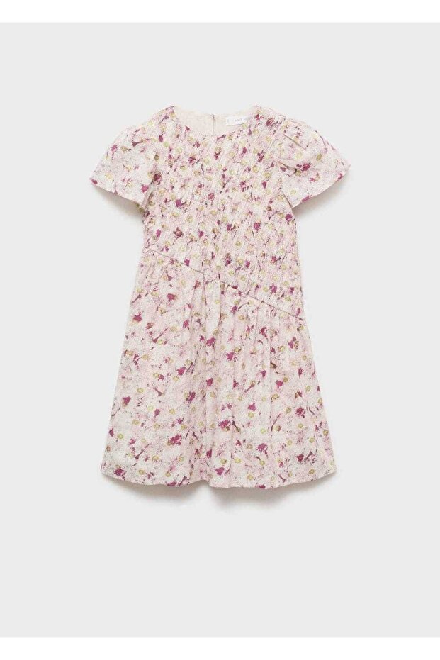 Desenli kısa elbise - 1