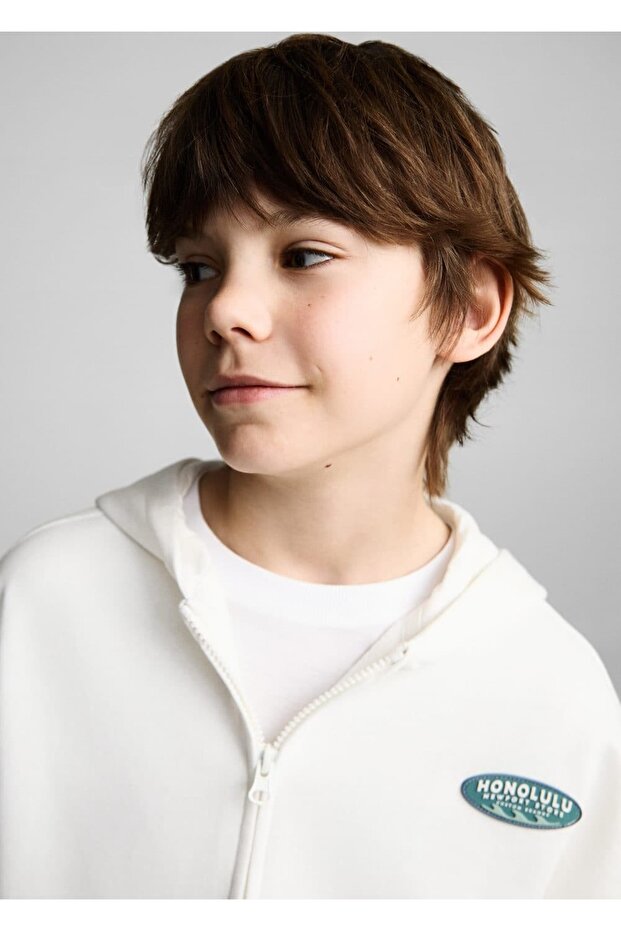 Fermuarlı kapüşonlu sweatshirt - 6