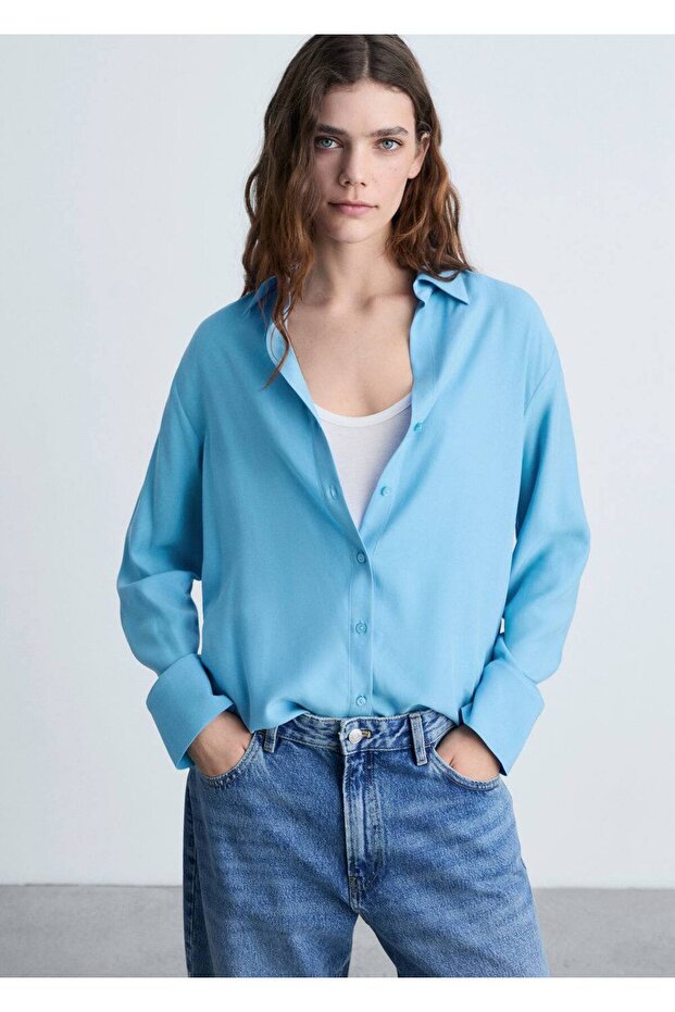 Lyocell akışkan gömlek - 1