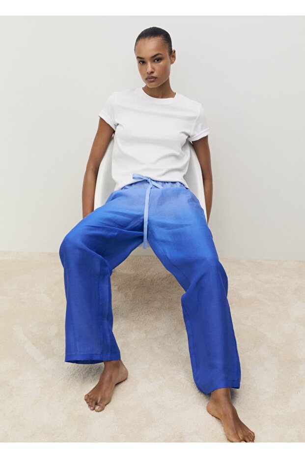 Degrade görünümlü rami pantolon - 6