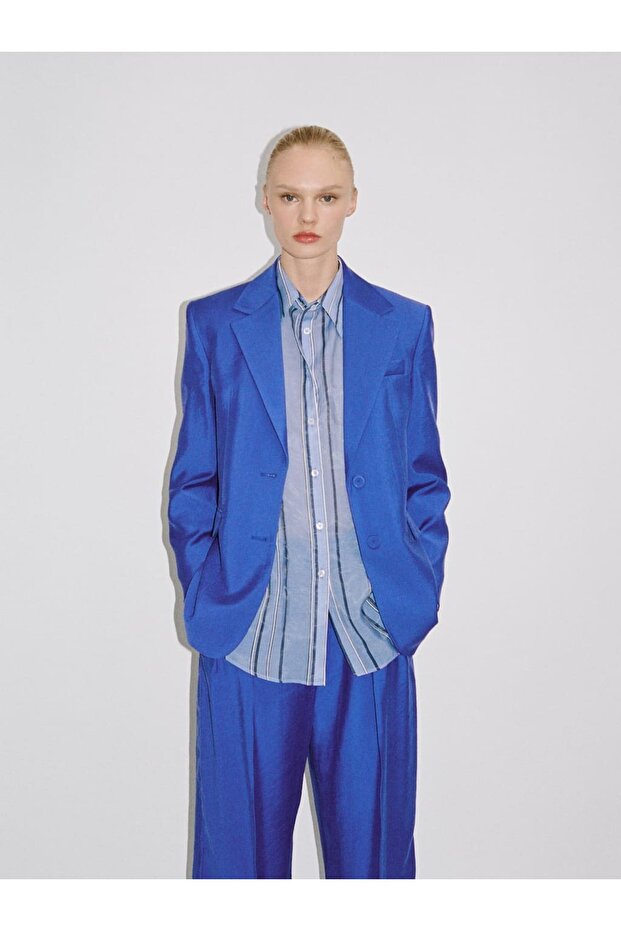 Kalıplı blazer ceket - 6