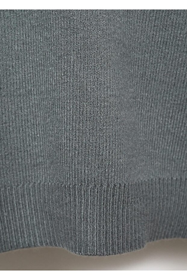 Kapüşonlu triko kazak - 5