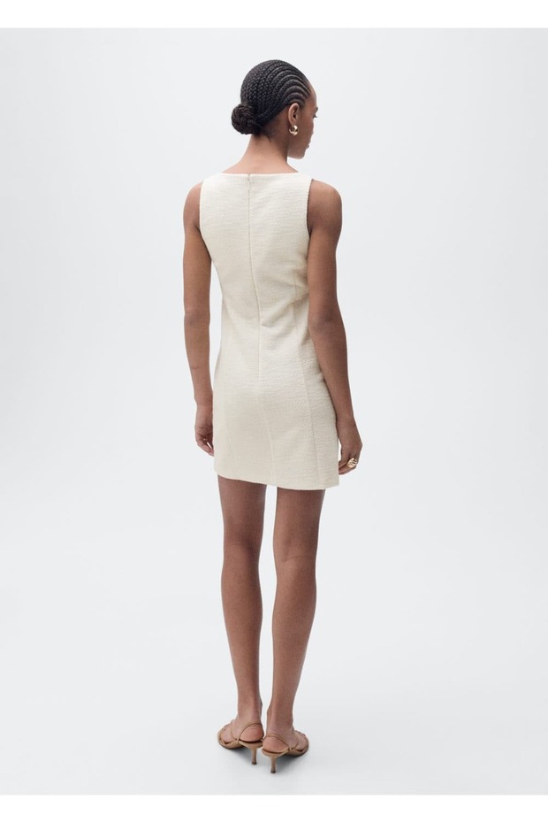 Kısa tüvit elbise - 4