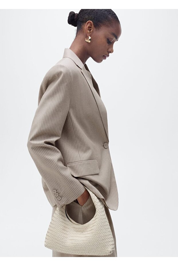 Lyocell blazer ceket - 1