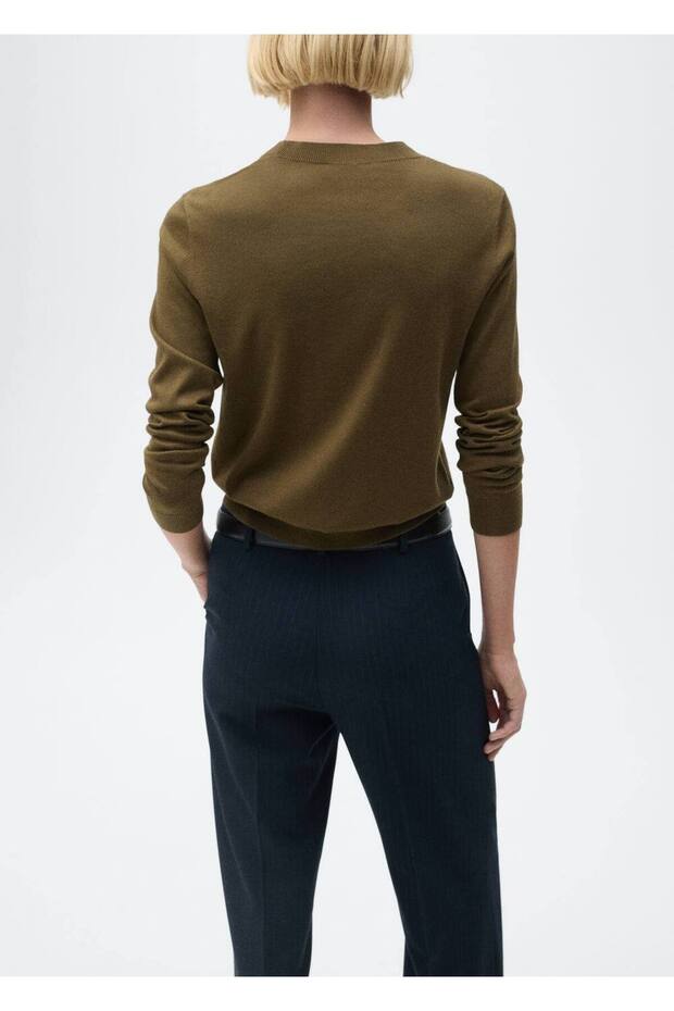 İpek karışımlı triko kazak - 4