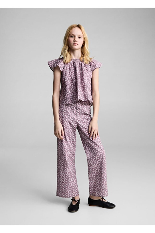 Patterned cotton blouse - 1
