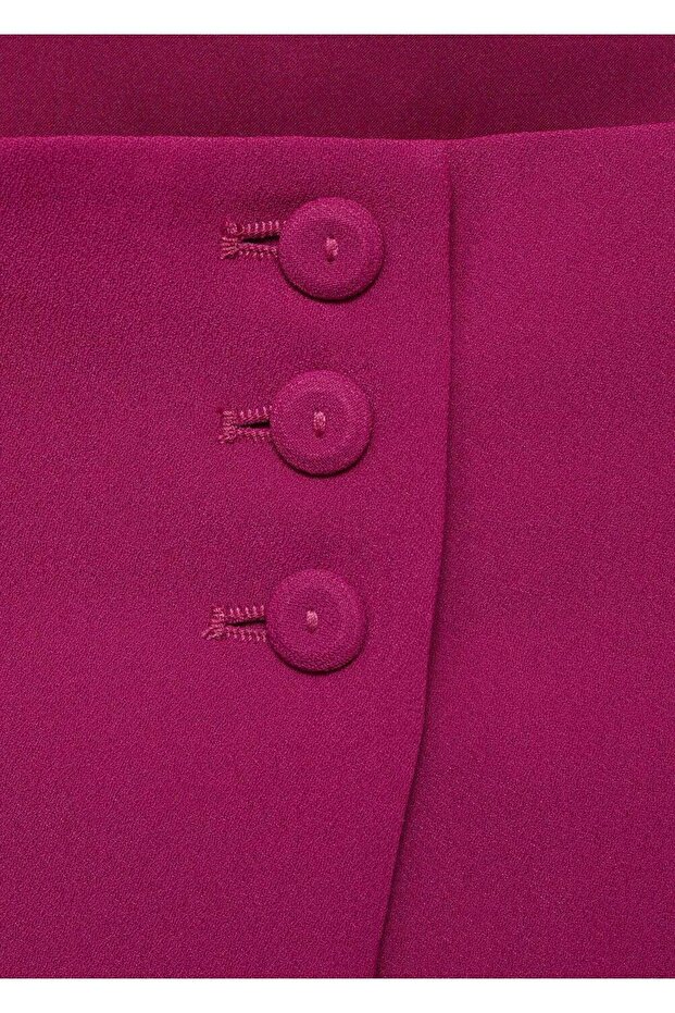 Düğmeli kısa bluz - 5