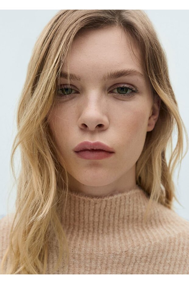 Çizgili Perkins Yaka Kazak - 6