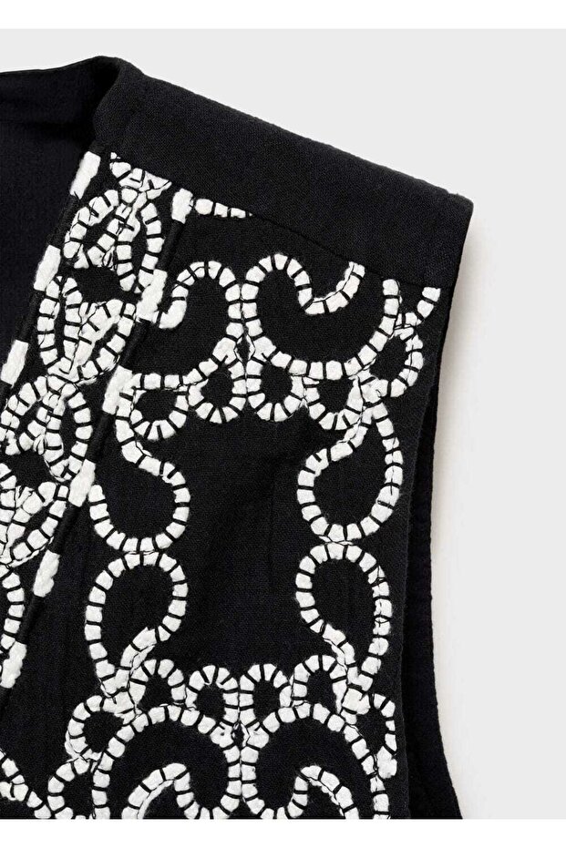 İşlemeli yelek - 5