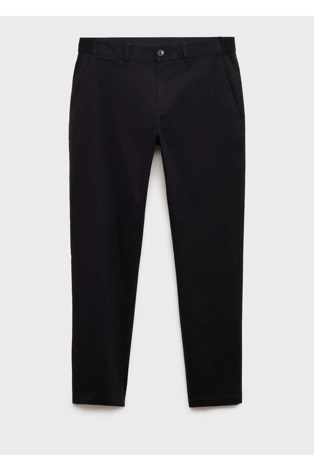 Daralan kısa paçalı chino pantolon - 3