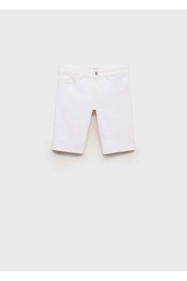 Denim bermuda şort - 1