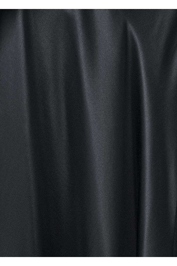 Drape yakalı ipek elbise - 6