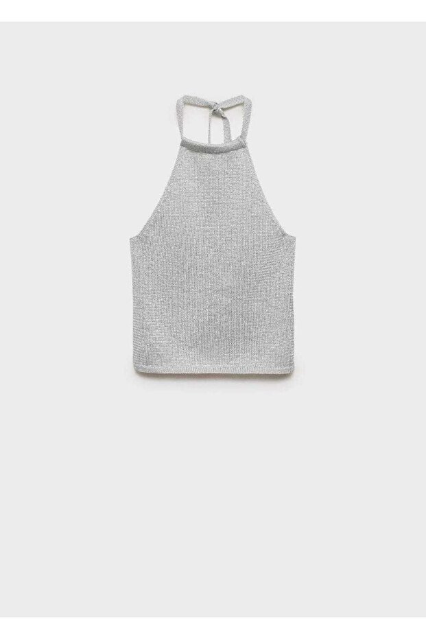 Halter yaka lureks triko bluz - 3