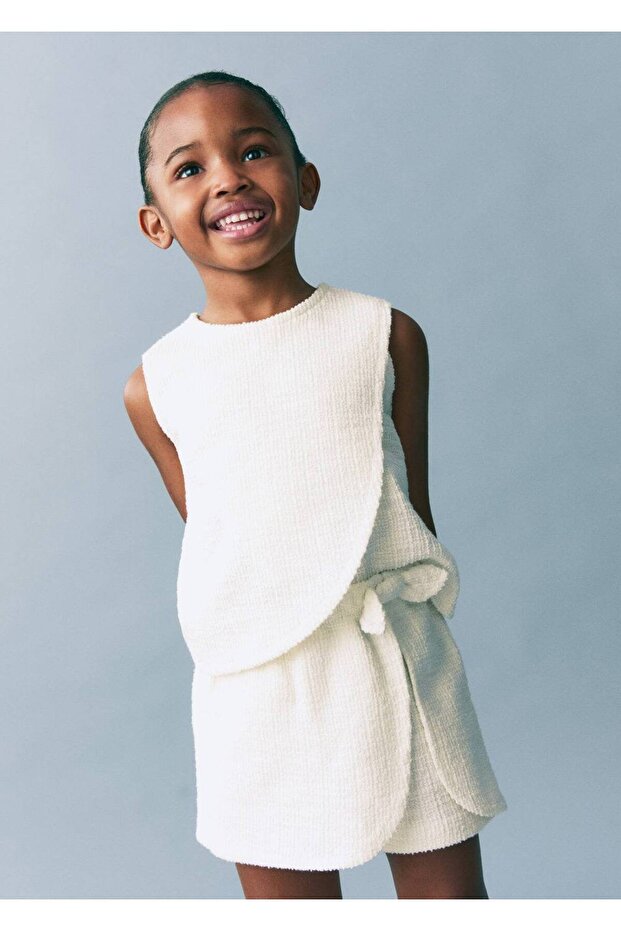 Bağ detaylı şort etek - 1