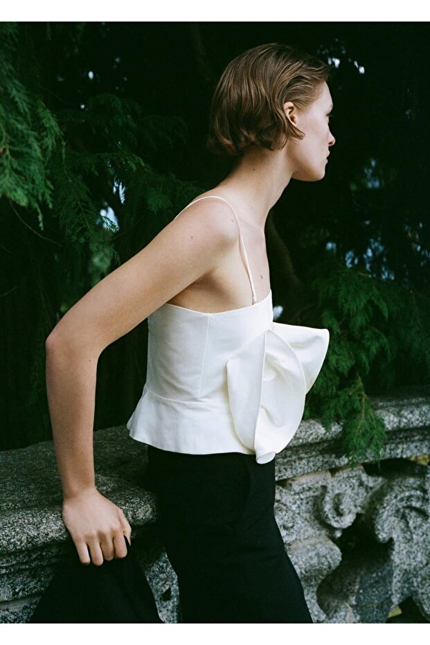 Long Ruffle Blouse - 8