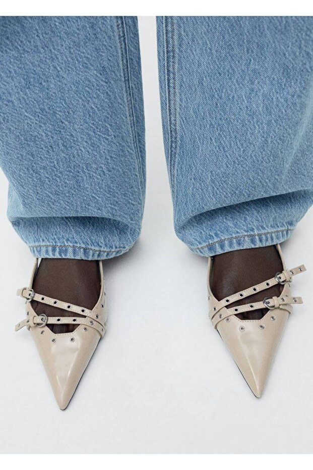 Yüksek belli balon jean pantolon - 6