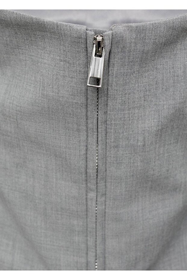 Oversize fermuarlı parka - 5