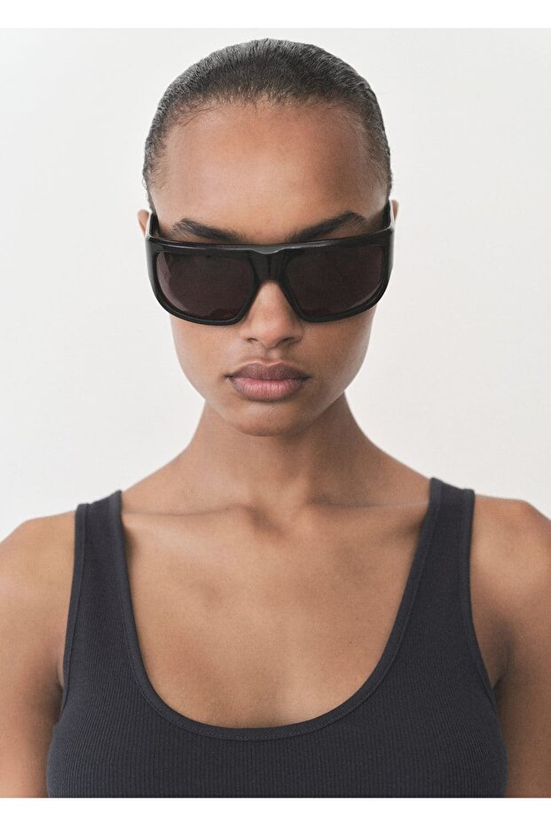 Geniş askılı pamuklu bluz - 6