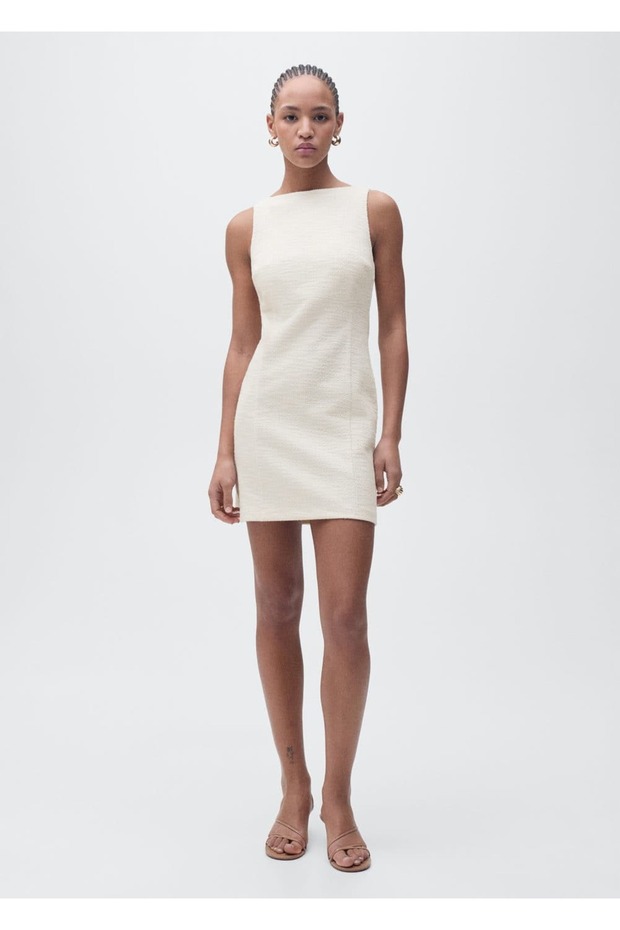 Kısa tüvit elbise - 2