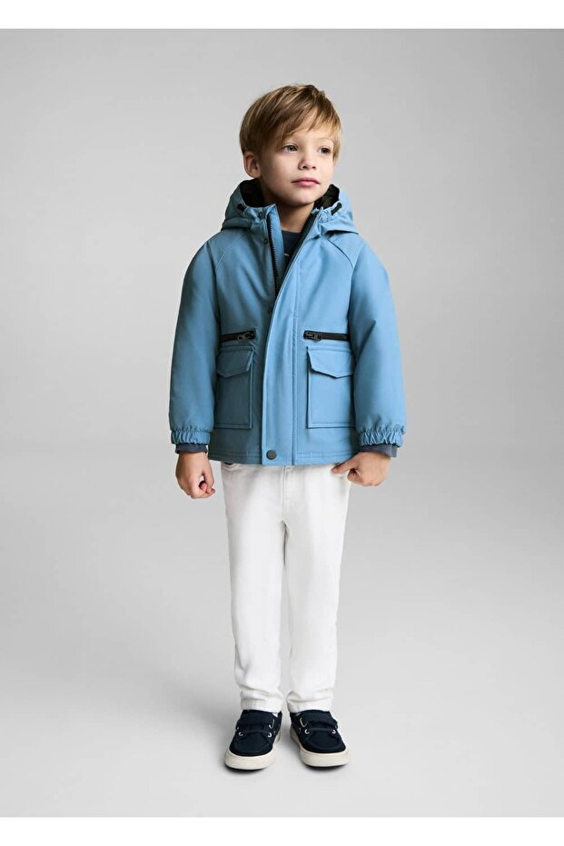 Astarı kapitoneli su geçirmez parka - 2