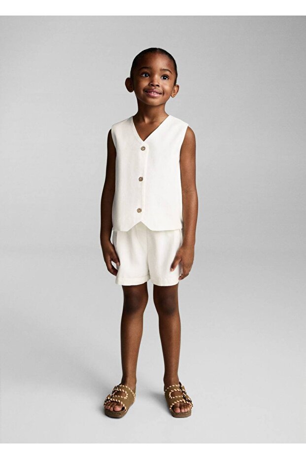 Pili detaylı şort - 2