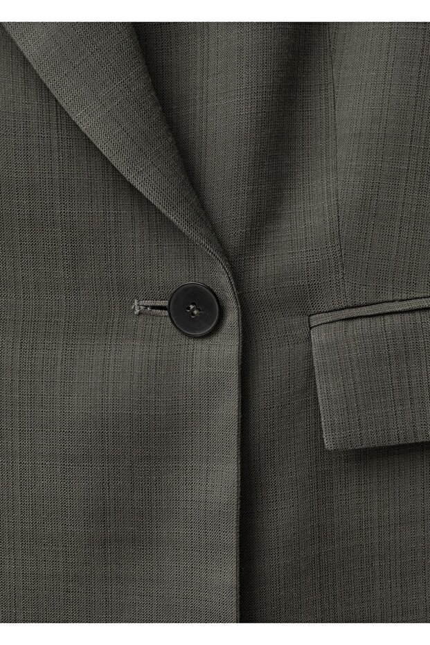 Oversize kruvaze blazer ceket - 8