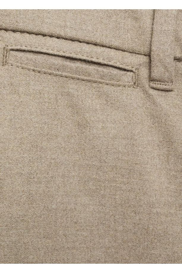 Regular kesim flanel pantolon - 6
