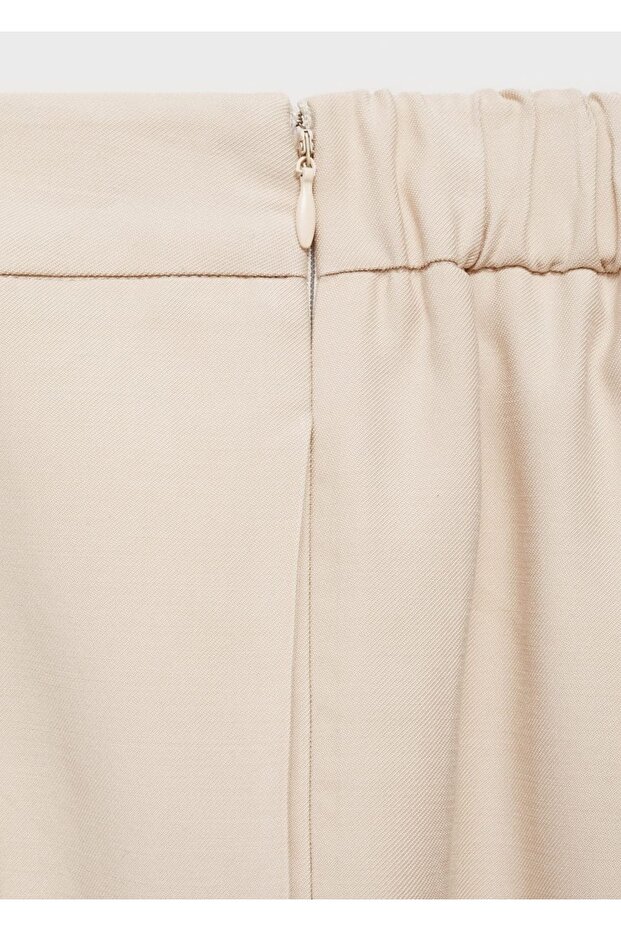 Wideleg Pileli Pantolon - 5