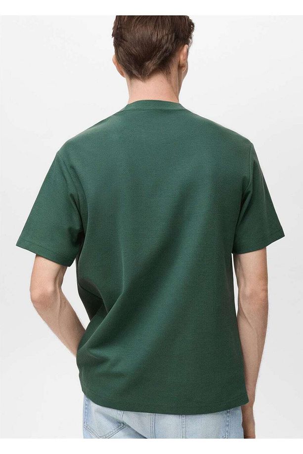 Ribana regular fit pamuklu tişört - 4