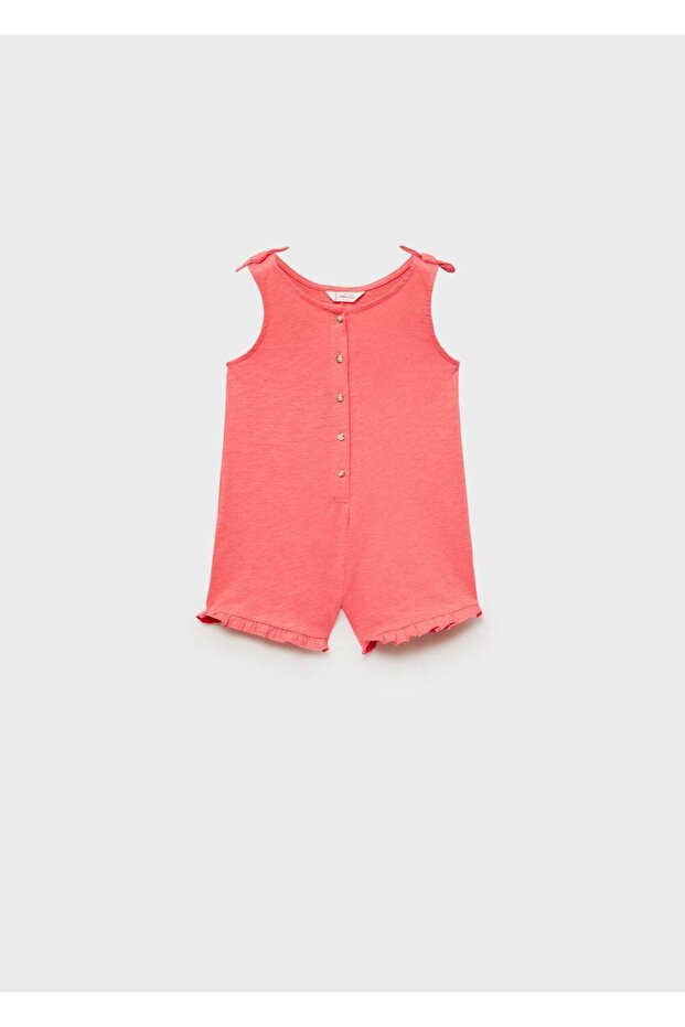 Kurzer Overall mit Bindebändern - 1