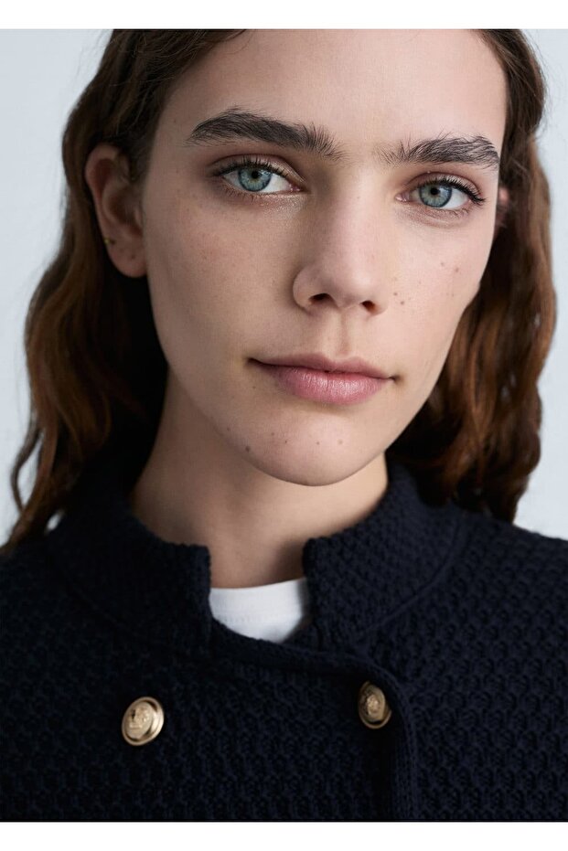 Kruvaze triko ceket - 6