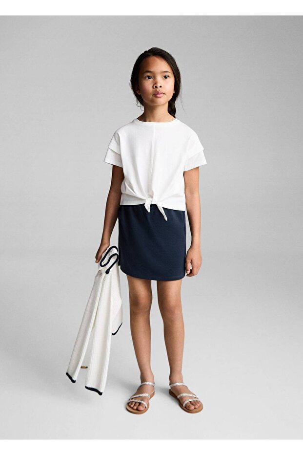 Pamuklu etek şort - 2