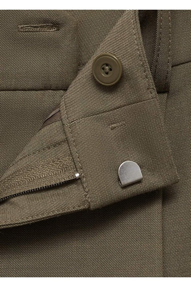 Düz kesim orta belli pantolon - 7