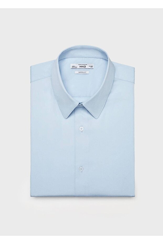 Slim fit pamuklu gömlek - 5