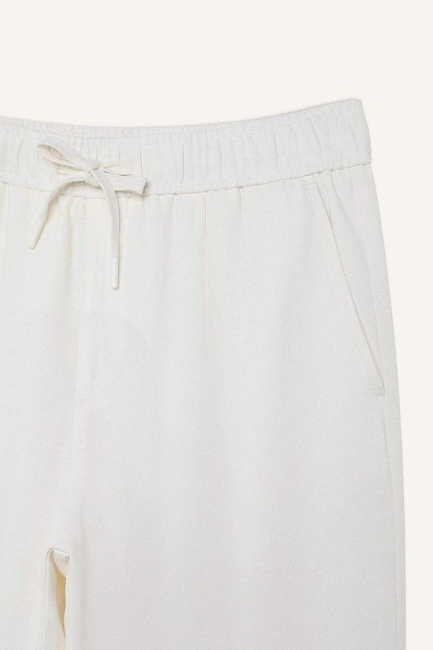 Yazlık Viskon Jogger Pantolon Regular Fit Normal Kesim Keten Karışımlı Düz Paça Cepli B4867AX25SM - 8