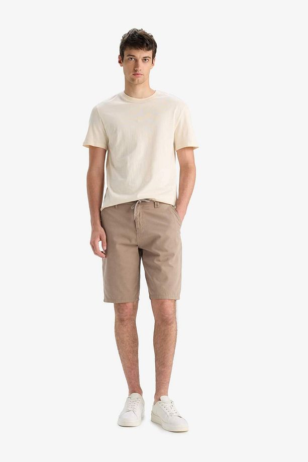 Regular Fit Düz Paça Gabardin Bermuda Şort C5397ax25sm - 2
