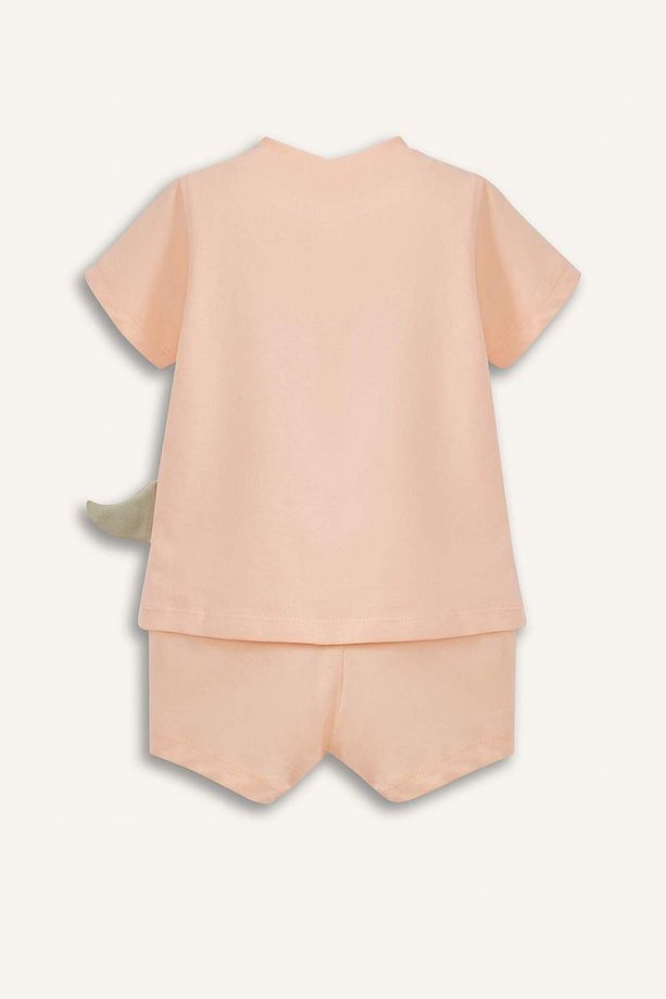 Erkek Bebek 2'li Pijama Takımı Kısa Kollu Penye Tişort Esnek Belli Şort E4778a525sm - 3