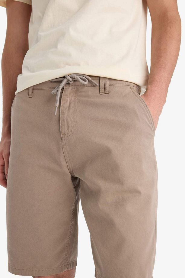 Regular Fit Düz Paça Gabardin Bermuda Şort C5397ax25sm - 4