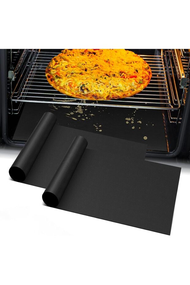 2-Pack Oven Mat,Heat Resistant Stovetop Protector and Non-Stick Liner for Gas and Electric Ovens