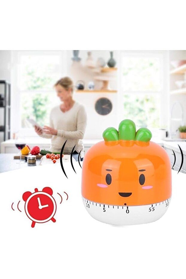 مؤقت مطبخ ميكانيكي من تزوييق، مؤقت عد تنازلي يدوي بأشكال خضراوات لطيفة، برنامج طبخ مطبخ - 7