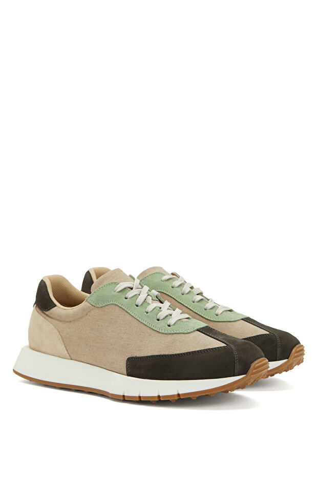 Bej Erkek Sneaker - 1