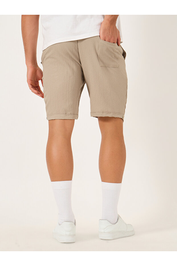 شورت رجالي سادة برباط خصر - 5