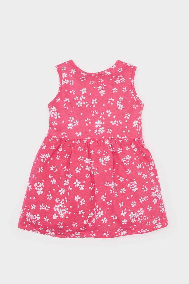 Çiçek Desenli Pembe Kız Bebek Elbise C0074a5/pn239 - 3