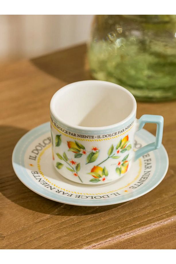 LCW HOME Karişik Çiçek Baskılı 2 Kişilik Porselen Kahve Fincan Takımı 90 ml - 4