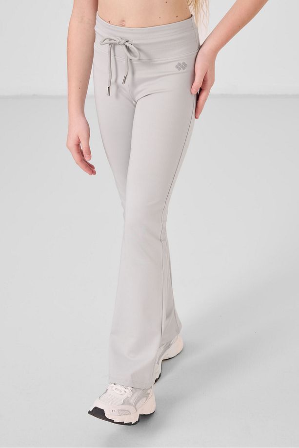 Taş Esnek Standart Fit Basic Performans İspanyol Paça Kız Çocuk Tayt - 75193 - 4