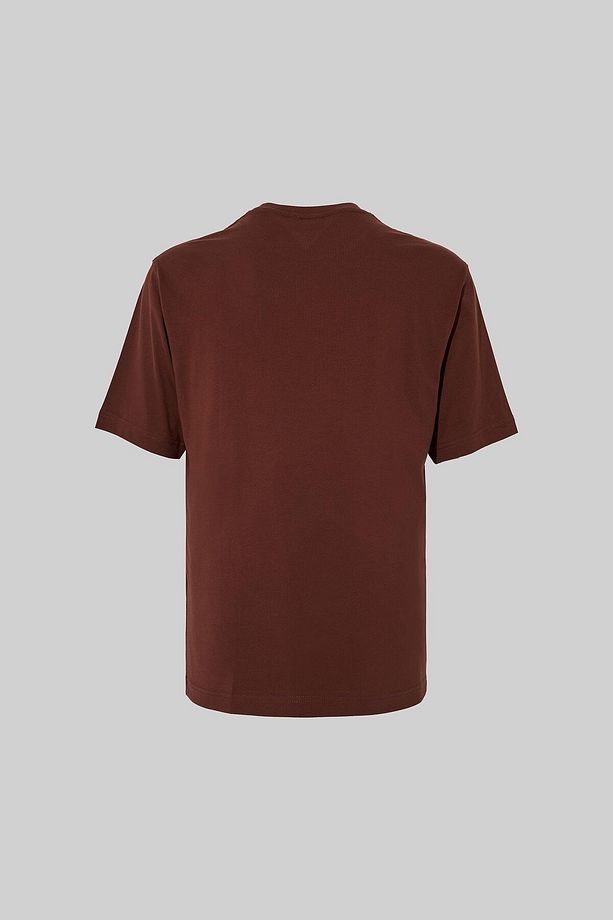 Erkek Basic Relaxed Ince Pamuklu Çikolata Tişört - 3