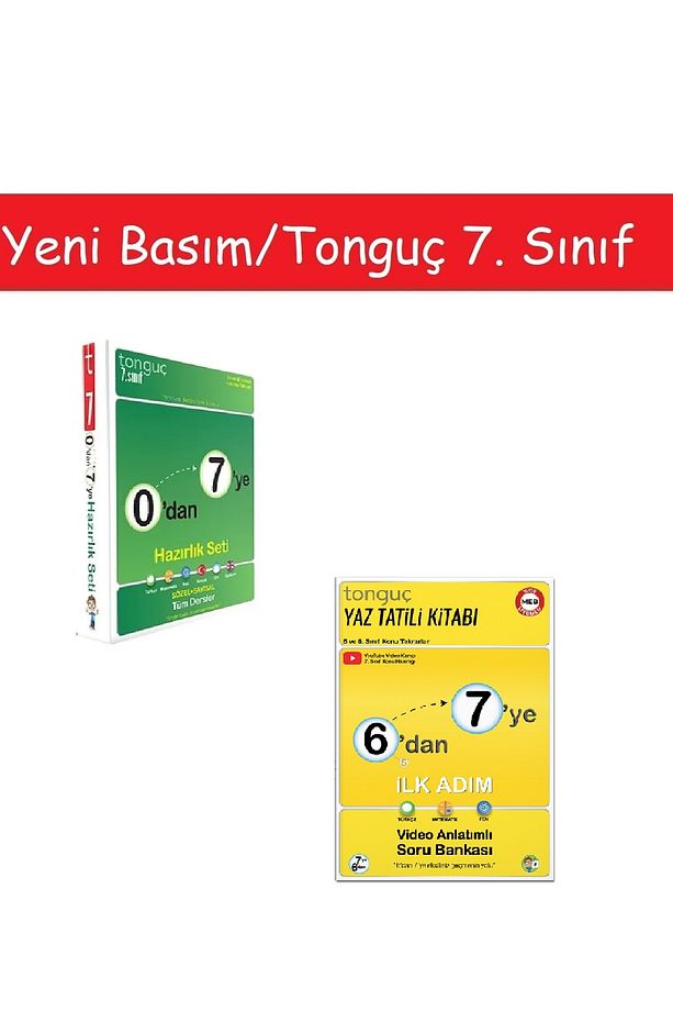 Tonguç 0'dan 7'ye Konu Anlatımlı Soru Bankası & 6'dan 7'ye Hazırlık Kitabı - 1