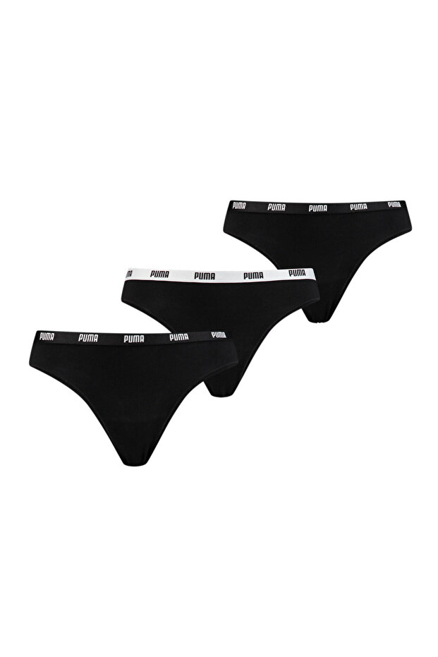 Womens String 3 Pack - Black