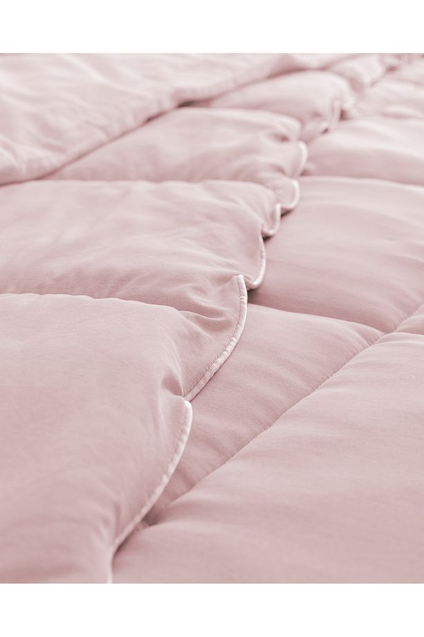 İlus Bambu Çift Kişilik Comforter Set - Pudra - 4